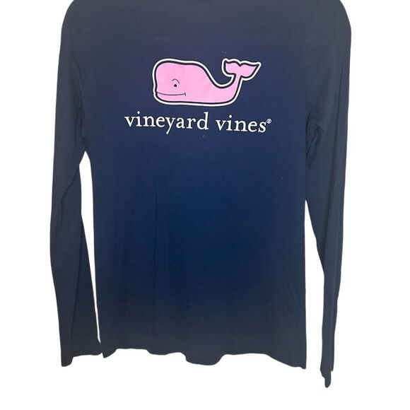 Vineyard Vines Tops - Vineyard Vines Women's Long Sleeve Navy Blue T-Shirt Size S